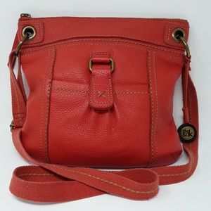 The Sak orange leather bag